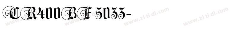 CR400BF 5033字体转换